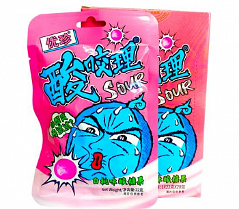 Кислые конфеты "SOUR BITES" Персик 30гр 1шт/20уп